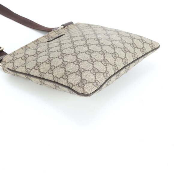 Gucci GG Supreme 201538 Leather Shoulder Bag/Messenger Bag Brown Men's - Picture 4 of 9